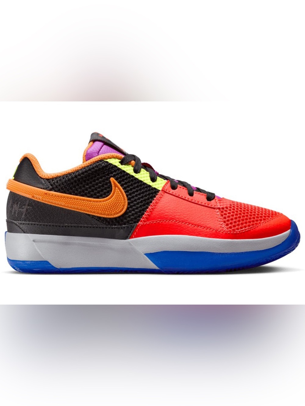 Nike JA Kids Multi-Color Athletic Sneakers with Orange Swoosh size 6Y